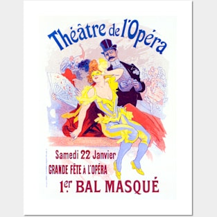 Bal Masqué Masked Ball la Grande Fête à l'Opéra 1898 Jules Chéret Posters and Art